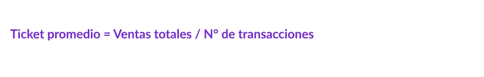 Ticket promedio