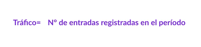 Tráfico total (entradas)
